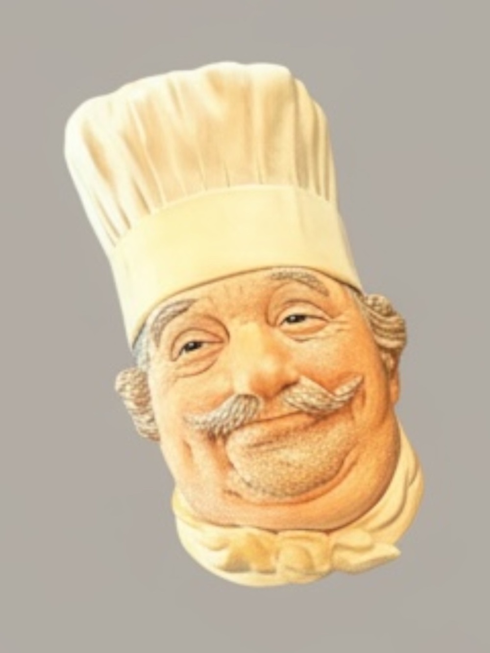 Vintage Bossons Chalkware Chef Head 1969 England